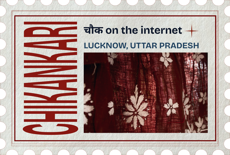 Chikankari stamp