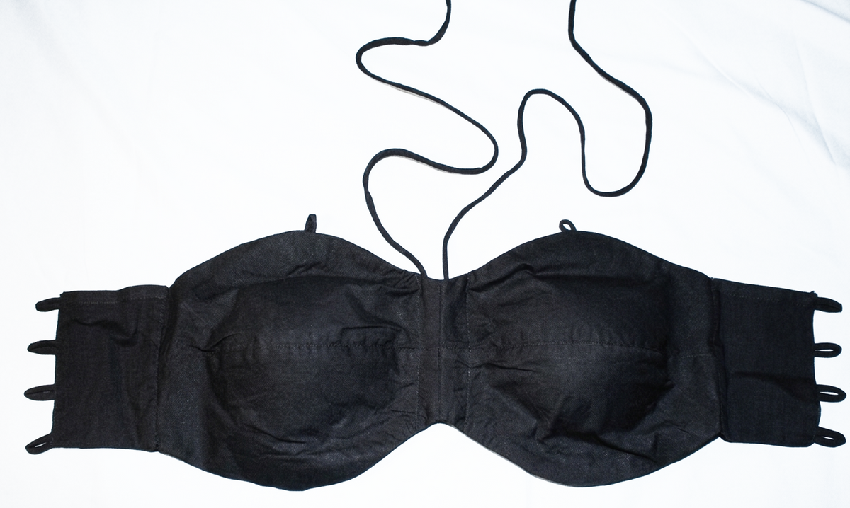 Multiway secret pocket Bralette Black