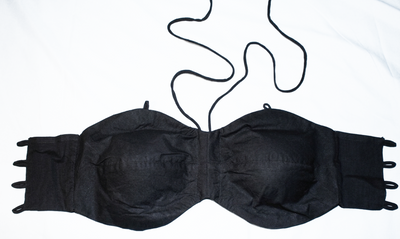 Multiway secret pocket Bralette Black