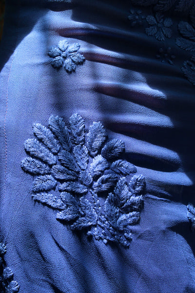 Desi luxe chikankari slip corset back kurti with dupatta/scarf
