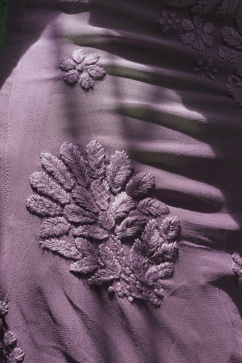 Old money Chikankari kurti with sleek dupatta/scarf