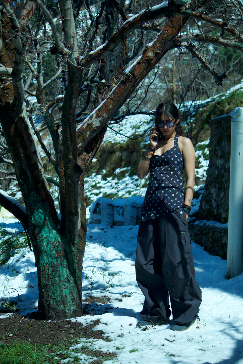 Rebel asymmetric bandhani kurti